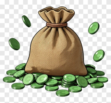Bag Of Coins PNG