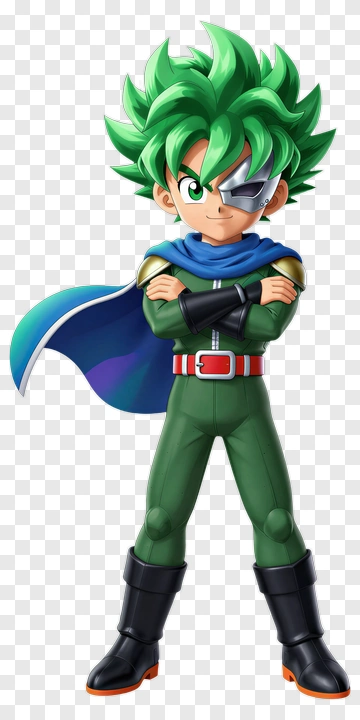 Cartoon Character In Green Costume With Cape PNG