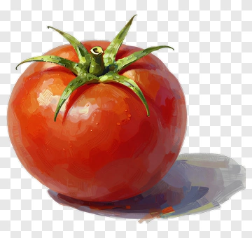 Realistic Red Tomato PNG