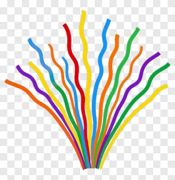 Colorful Wavy Stripes PNG