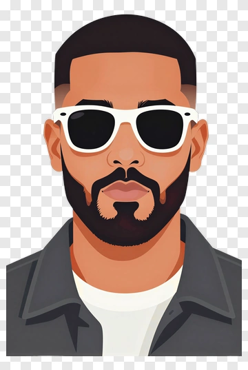 Stylish Man Wearing Sunglasses PNG