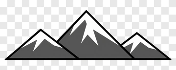 Mountain Range With Snow-Capped Peaks PNG