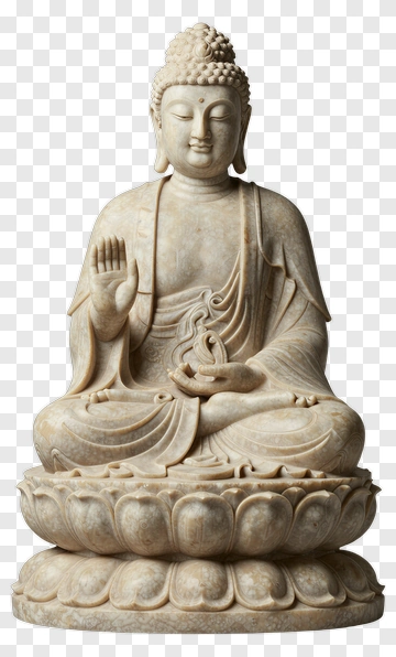 Buddha Statue Sitting In Meditation PNG