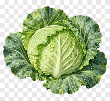 Fresh Green Cabbage PNG