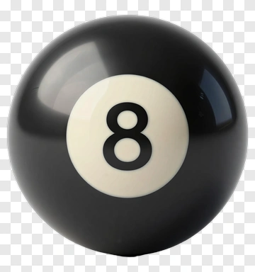 Black Eight Ball PNG