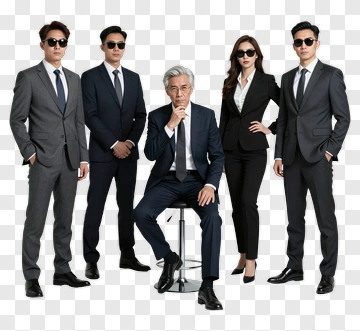 Business Team In Suits PNG