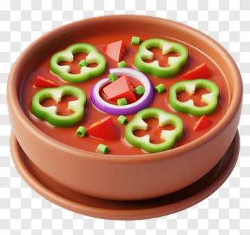 Vegetable Soup With Colorful Ingredients PNG