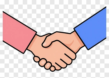Handshake Between Two People PNG