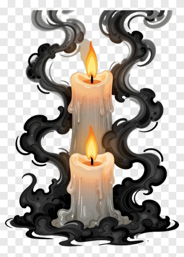 Candles With Smoke PNG