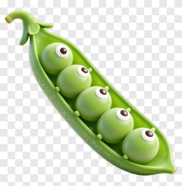 Cartoon Peas In A Pod PNG
