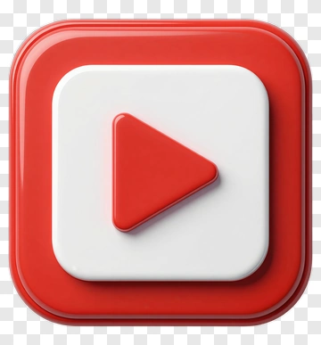 Red Play Button Icon PNG