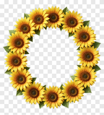 Sunflower Wreath PNG