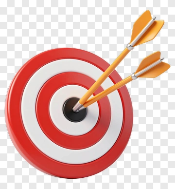 Target With Two Arrows PNG