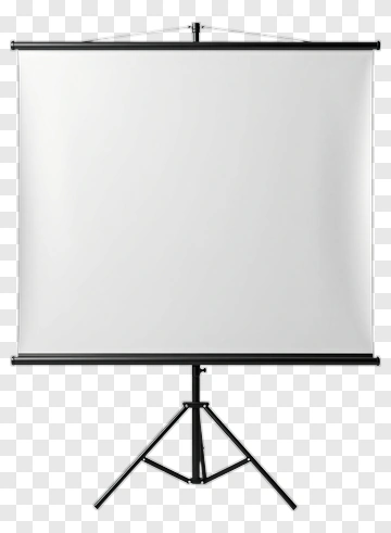 Projection Screen On Tripod Stand PNG