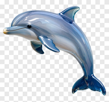 3D Dolphin Swimming PNG