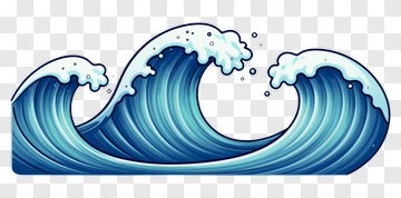 Cartoon Ocean Waves PNG