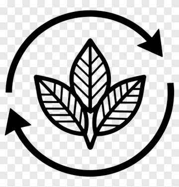 Recycling Symbol With Leaves PNG