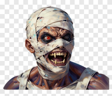 Zombie Character With Bandages PNG