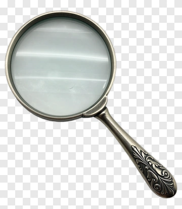 Magnifying Glass With Decorative Handle PNG