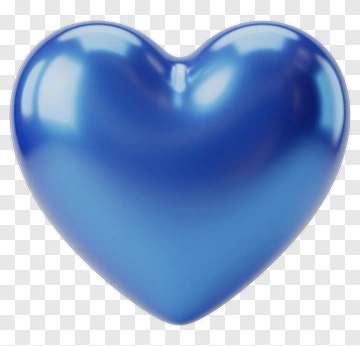 Blue Heart Shape PNG