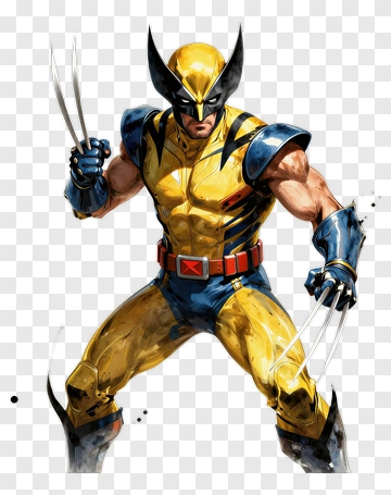 Wolverine With Claws Ready For Action PNG