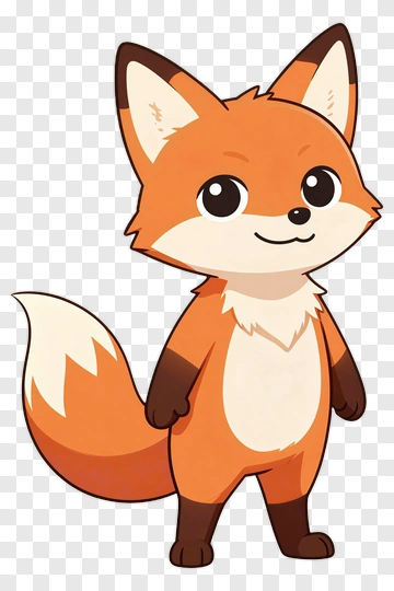 Cartoon Fox Character PNG