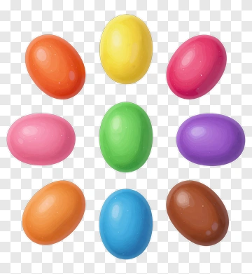 Colorful Easter Eggs PNG
