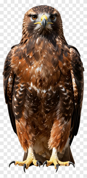 Realistic Red-Tailed Hawk PNG