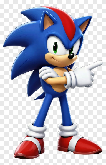 Sonic The Hedgehog Pointing PNG