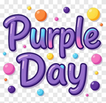 Purple Day Celebration PNG