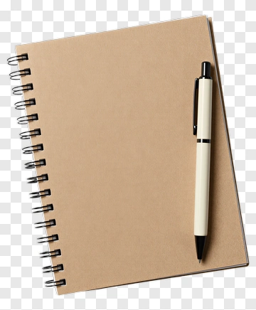 Spiral Notebook With Pen PNG