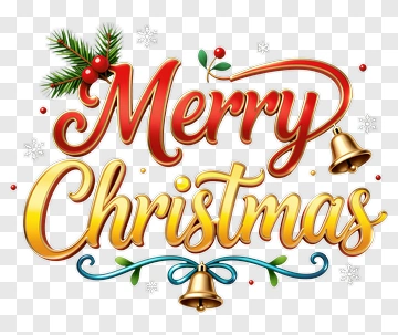 Merry Christmas Greeting Card PNG