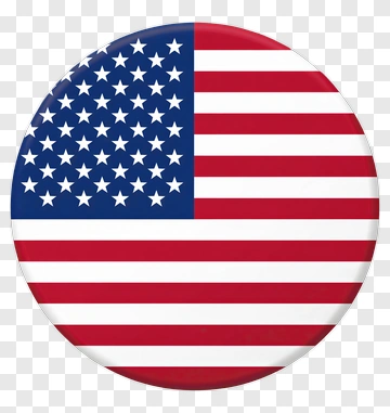United States Flag Button PNG