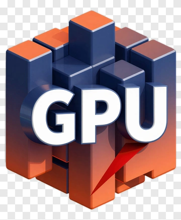 3D Gpu Icon With Stylized Design PNG