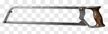 Hand Saw With Wooden Handle PNG