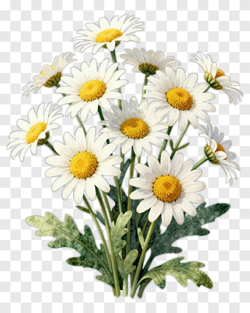 Daisy Flower Bouquet PNG