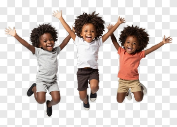 Happy Children Jumping With Joy PNG
