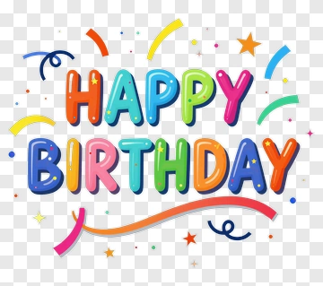 Happy Birthday Celebration PNG