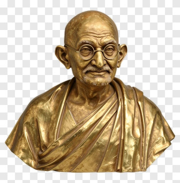 Bronze Bust Of Mahatma Gandhi PNG