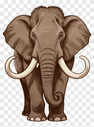 Vintage Elephant Illustration PNG