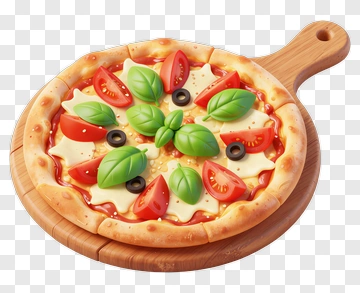 Delicious Pizza With Fresh Ingredients PNG
