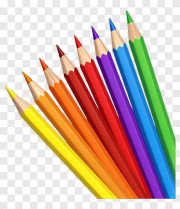 Colorful Set Of Crayons PNG