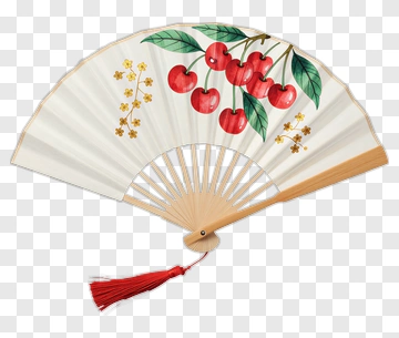 Decorative Cherry Blossom Fan PNG