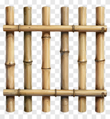 Bamboo Fence Panel PNG