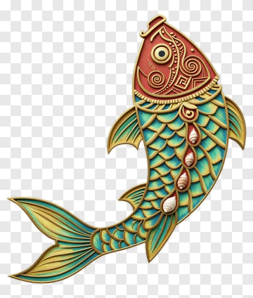 Decorative Fish With Intricate Patterns PNG