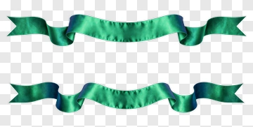 Green Decorative Ribbon Banner PNG