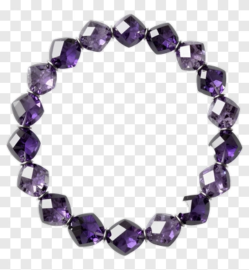 Purple Gemstone Bracelet PNG