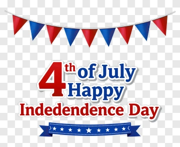 4Th Of July Happy Independence Day Banner PNG