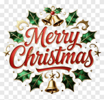 Merry Christmas Holiday Greeting PNG