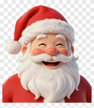 Cartoon Santa Claus Smiling PNG